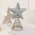 thumbnail image 5 of Zhourta 4th of July Tree Topper Star with Spring Base Shining Patriotic Decor Twinkling Red White Blue Christmas Independence Day Dual Holiday Use, 5 of 6