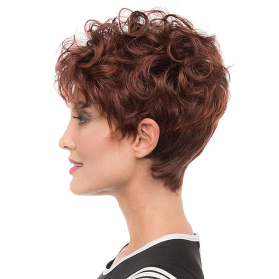 WXLCISI Fashion Women's Sexy Full Wig Short Wig Curly Wig Styling Cool Wig