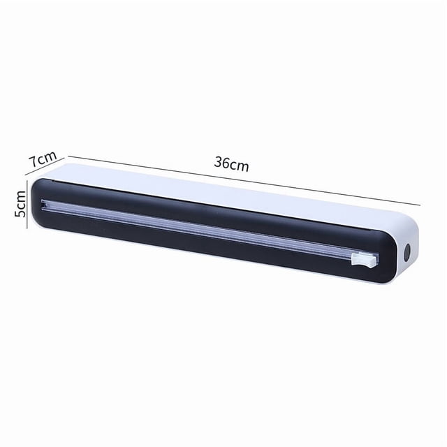 Food Wrap Dispenser with Cutter Multifunctional Plastic Cling Film Cutter, Tear-Free Kitchen Household Tool for Effortless Wrapping