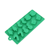Christmas Silicone Molds Christmas Chocolate Mold Candy Christmas tree, snowman, candy cane, and stocking.