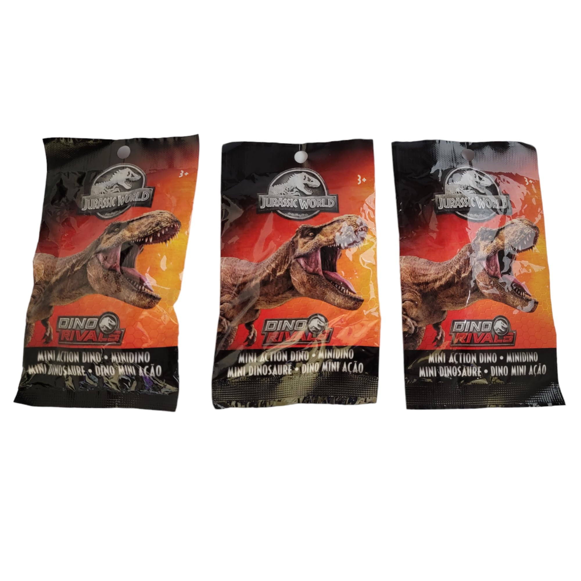 Jurassic World Dino Rivals Dinosaurs Minis Surprise Pack of Dinos Box (Pack of 3)
