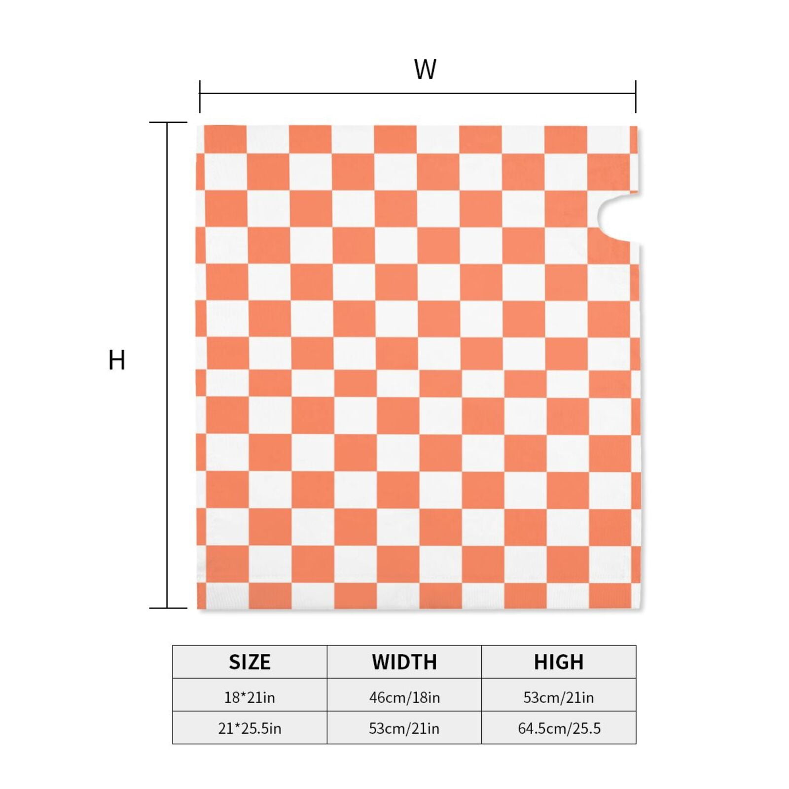 Mailbox Covers, white orange squares checkerboard Welcome Mailbox Cover Magnetic Extra Large Size 25.5" x 21", Decorative Mailbox Covers Post Letter Box Wrap Cover Decor for Outdoors
