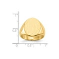 thumbnail image 5 of 14K Yellow Gold Ring Band Signet 17.5x14.0mm Closed Back Men's, Size 6, 5 of 5