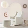 thumbnail image 2 of Namesake Enoki Modern Fabric Storage Ottoman in White Boucle, 2 of 11
