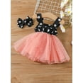 thumbnail image 3 of Bagilaanoe Newborn Baby Girl Summer Dress Print Sleeveless A-line Princess Dresses + Headband 3M 6M 9M 12M 18M 24M Infant Patchwork Tulle Skirt, 3 of 7
