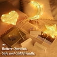 thumbnail image 4 of Night Light for Kids,Decorative LED Desk Lamp,Battery Powered Heart-Shaped LED,Warm White Light, 4 of 5