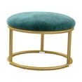 thumbnail image 4 of Otomano Elegante Sunnimix Escabel pequeño acolchado verde, 4 of 8