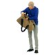 thumbnail image 1 of Mini 1:64 Diorama de personaje pintado Figura deportiva Muñeca Carretera Edificio Escenario mira bolso hombre azul, 1 of 7