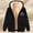 01Black, variant on Hueook Womens Jacket Cropped Jacket Women Women's Casual Fashion Solid Color Fall/Winter Zipper Long Sleeved Parkas Coat Tops Pink 2X