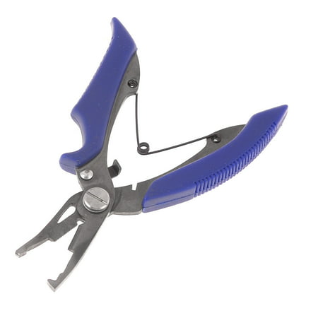 Blue Antislip Handle Angling Gear Fishing Hook Plier Remove Cutter