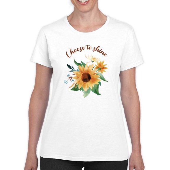Choose To Shine T-Shirt Women -Smartprints Designs, Female XX-Large