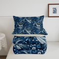 thumbnail image 5 of Erosebridal Blue Paisley Full Size Comforter Sets,Nature Art Bedding Comforter Set,3-Piece,1 Comforter and 2 Pillowcases,Light Gray Reversible, 5 of 7