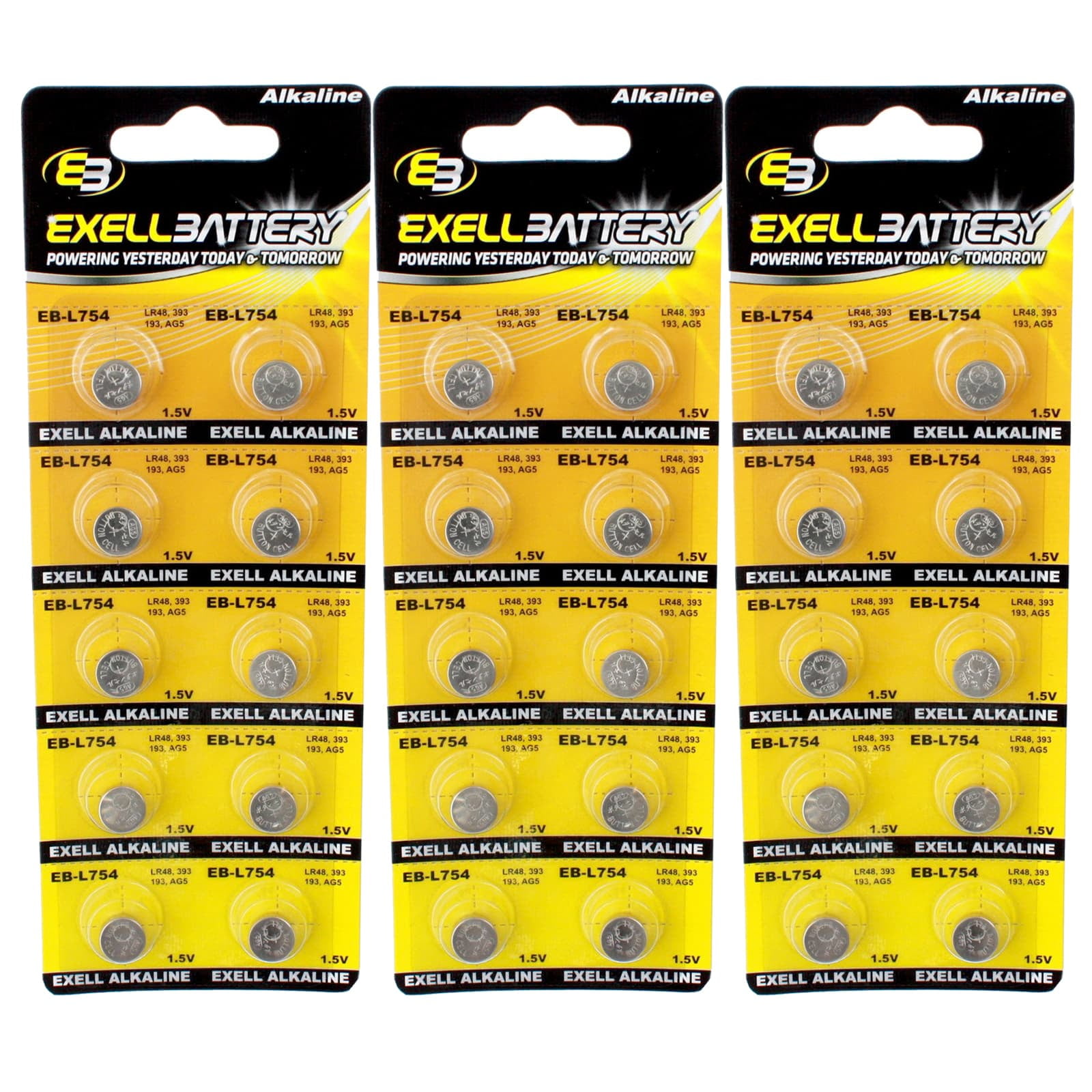 48LR  Exp 31-12-2024 T&E AG5 Button Cell AG Batteries 393A