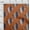 Rust Brown, variant on oneOone Organic Cotton Poplin Twill Fabric Fish Block Print Sewing Fabric BTY 42 Inch Wide