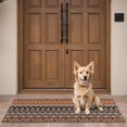 thumbnail image 4 of Bohemian Retro Floral Non-Slip Entryway Door Mat,Boho Indoor Decor Durable Low Plush Door Mat,Washable Welcome Rug for Patio Hallway Home Decor 16x47 Inches, 4 of 7