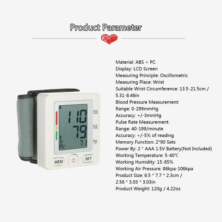 Wholesale Price CE Approved Accurate Digital Wrist Blood Pressure