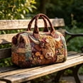 thumbnail image 3 of Cow Plaid Travel Weekender Bag Large Capacity Shoulder Duffel Tote for Women Vacation Gym Trip, 3 of 7