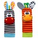 thumbnail image 1 of Rompecabezas Para Bebés Y Bebés Calcetines Encantadores Y Correa Para La Muñeca Juguete De Dibujos Animados En Forma De Animal Sonajeros Para La Muñeca Calcetines Para Los Pies Juguetes 4 Piezas Muyoka Hogar, 1 of 7