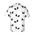 thumbnail image 3 of Black Wings Hawaiian Shirts For Men, Summer Short-Sleeve Relaxed-Fit Button-Down Shirts X-Large, 3 of 9