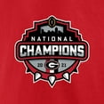 thumbnail image 4 of Men's Fanatics Red Georgia Bulldogs College Football Playoff 2021 National Champions Official Logo T-Shirt, 4 of 4