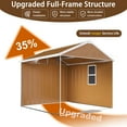 thumbnail image 4 of Heavy-Duty 6X4 FT Metal Storage Shed with Windows and Lockable Door for Weatherproof Outdoor Garden Organization, 4 of 10