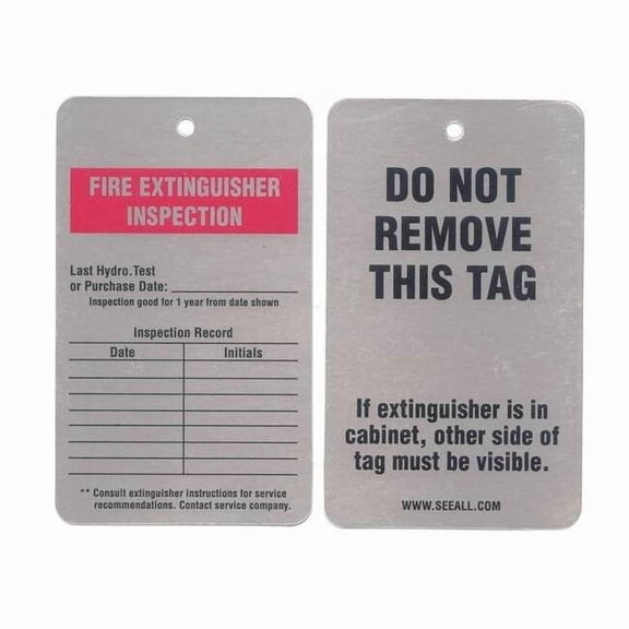 Tag,White,5inH,3inW,PK25 TUF-FIRE