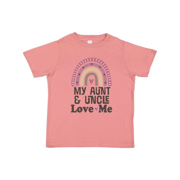 Inktastic Aunt and Uncle Love Me Rainbow Niece Girls Toddler T-Shirt