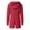 Red, variant on Dyfzdhu Bodysuits for Women Solid Color Hooded Long Sleeved Plush Jumpsuit Grey