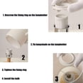 thumbnail image 5 of Night Light Stitch Table Lamp Wood Base Room Decoration or Great Gift Ideas, 5 of 6