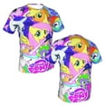 thumbnail image 4 of Unisex 3D Print My Lit-tle Pony T Shirts Graphic Design Casual Summer Short Sleeve Fashion Tees Shirt for Men Women, 4 of 8