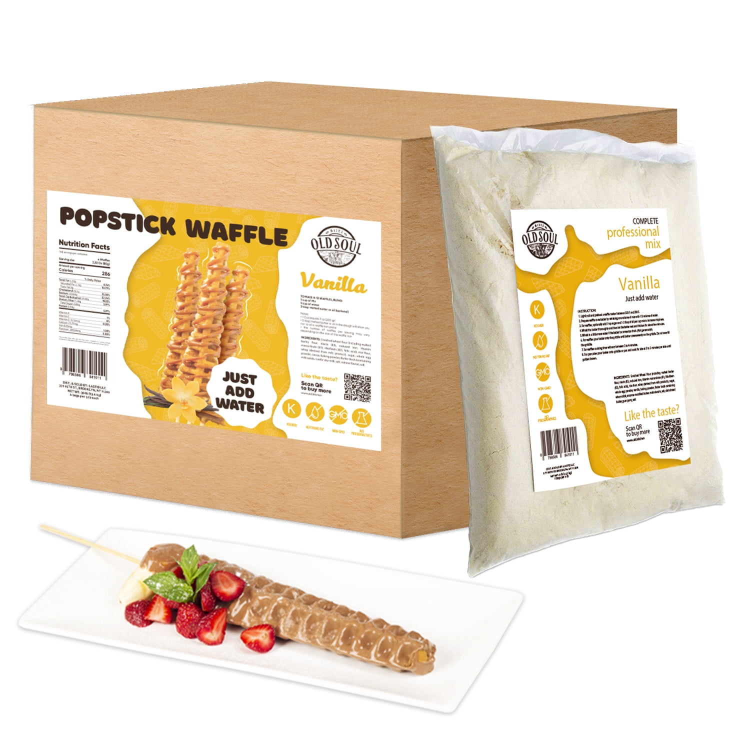 OldSoul Waffle Mix for Waffles on a Stick Vanilla Flavour Stick