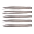 thumbnail image 2 of 5 extensiones de cabello liso con clip, color brillante, 21,65 pulgadas, para cosplay y fiesta, color gris., 2 of 14