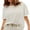 White, variant on Michellecmm Women's Fashion T-Shirt Short Sleeve Round Neck Solid Color Loose Tops