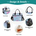 thumbnail image 2 of Large Insulated Lunch Bags for Women Men Leakproof Thermal Meal Lunch Tote Bag for Office Work Picnic Travel Pink and Purple Bows 9L, 2 of 6