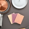 thumbnail image 4 of OULII 3Pcs Soft Reusable Dishcloths Assorted Color Multipurpose Kitchen Towels for Efficient Grease Removal, 4 of 7