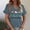 Dark Blue, variant on Womens Summer Tops Womens Summer Tops Women Summer V Neck Cute Chick Print Short Sleeved T Shirt S