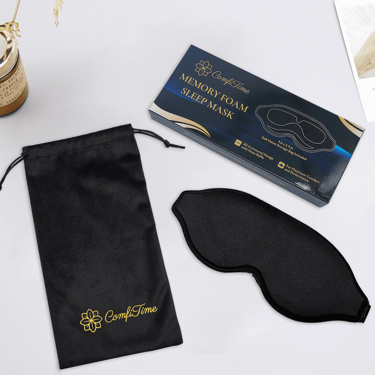 Memory Foam 3D Sleep Mask, 100% Blackout photo 8