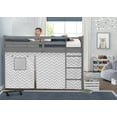 thumbnail image 3 of Delta Children Loft Bed Tent - Curtain Set for Twin Loft Bed (Bed Sold Separately), Grey Chevron, 3 of 11