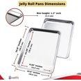 thumbnail image 2 of Premium Toaster Oven Pan Nonstick Set of / Sheet Pan for Baking Small Cookie Sheet Tray Durable Small Baking Trays for Oven Aluminum Baking Sheet Toaster Oven Tray x in, 2 of 9