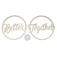 thumbnail image 2 of 2 piezas decoración boda foto Yuyangstore cartel de silla mejor juntos, 2 of 7