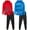Blue/Red, variant on RBX Boys Tracksuit Set - 4 Piece Hoodie Sweatshirt and Tricot Pants Boys Athletic Outfit Sets (8-12)