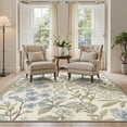 thumbnail image 3 of DEORAB 2x3 Machine Washable Rugs for Living Room Vintage Floral Doormat, Non Slip Rubber Backing, Flat Pile Rug for Bedroom Entryway doorways Home Office, 3 of 5