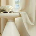 thumbnail image 3 of Blackout Curtains for Bedroom Long Thermal Insulated Winter Grommet Heavy Blocking Darkening Window Drapes Black Out Curtain for Living Room Sliding Door beige 140cm*220cm, 3 of 5