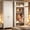 86"H White Square, variant on Polup 71" H Adult Metal Armoire Wardrobe Closet with Hanging Rod, Adjustable Shelves, White