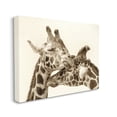 thumbnail image 3 of Stupell Industries Sweet Cuddling Giraffes Sepia Wildlife Photography Portrait Photograph Gallery Wrapped Canvas Print Wall Art, Design by Carrie Ann Grippo-Pike, 3 of 5