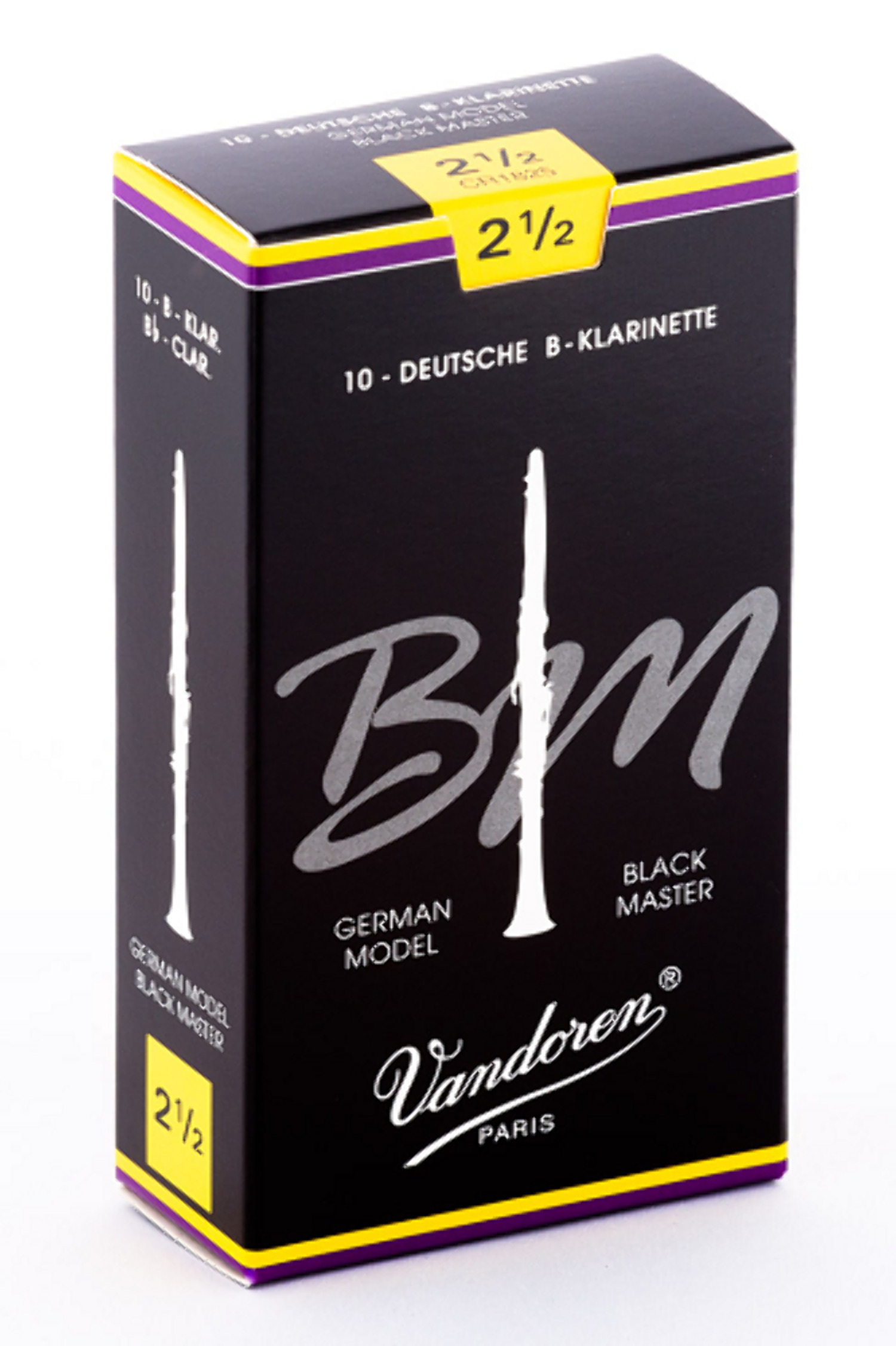 Black Master Bb Clarinet Reeds, Box of 10 (2.5)