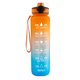 thumbnail image 1 of Eigraketly Botella de agua de plástico portátil con pajita de silicona para hacer ejercicio, correr, deportes, hacer tiempo, taza de bebida, adultos, Ropa Deportiva, Zapatos naranja azul Eigraketly OD020208-02, 1 of 6
