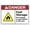 Warning Sign 2, variant on Danger Fuel Storage No Smoking Or Open Flame Sign - 8"x12" Rust Free UV Printed Aluminum, Easy To Mount Weather Resistant for Fence