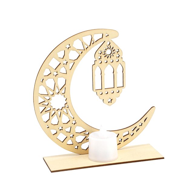 Decoración Arte Manualidades Luna Y Estrellas Para Restaurante Fiesta Temática Linterna De Oficina Sunnimix Artesanía de madera