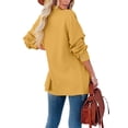 thumbnail image 1 of Blusa De Mujer, Camisa De Fibra De Poliéster, Cómoda Para La Oficina ANGGREK Amarillo S, 1 of 5